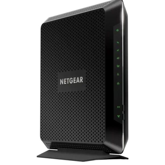 NETGEAR Black Modem-Router Combo with Sleek Design - Picture 1 of 12